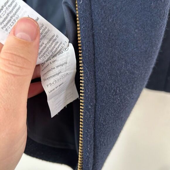 J. Crew factory village coat in navy size 0 - Picture 7 of 10